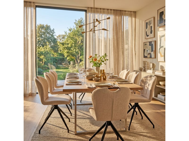  Chaise pivotante de salle à manger lisa 750721 - Conforama E