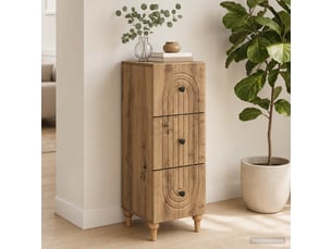 Armoire de rangement bureau, armoire à tiroirs 33 x 34.5 x 90 cm bois d'ingénierie shl7465