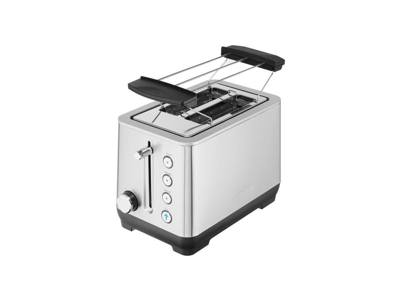  Grille-pain 2 fentes ts 4013 fonctions bagel defrost reheat finition inox anti traces AAAQX11807 - Conforama C