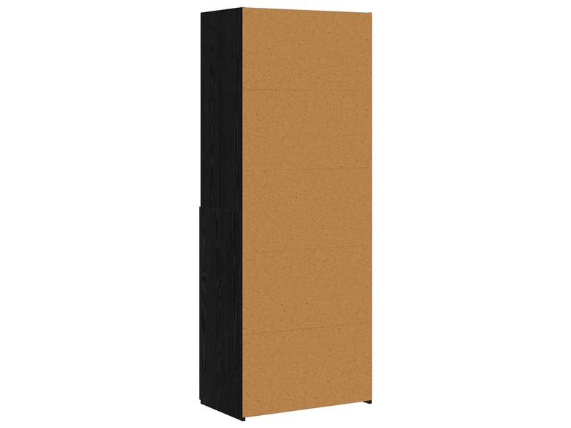  Buffet - haut armoire chêne noir 70 x 42,5 x 185 cm bois d'ingénierie  - Conforama E