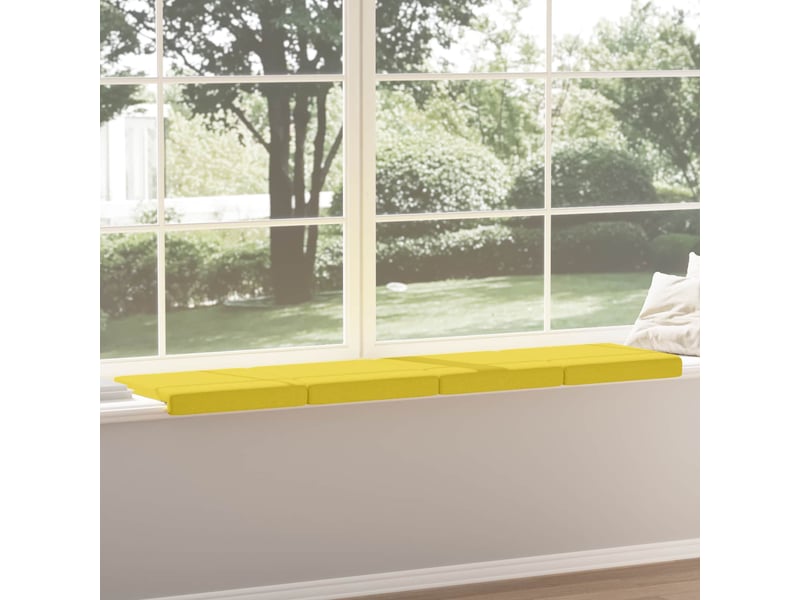  Lot de 4 coussins de banc, coussins d'assise, coussins pour chaisecanapé tissu jaune clair profondeur 35 cm cf52585  - Conforama D