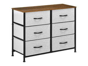 Commode 6 tiroir(s)      coloris gris largeur 1 cm