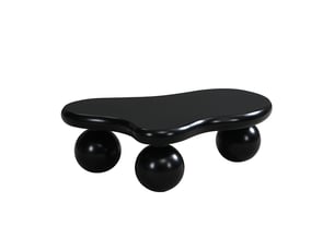 Table basse nuage led 16 couleurs, design moderne noir, forme ronde originale, idéale salon et chambre enfant
