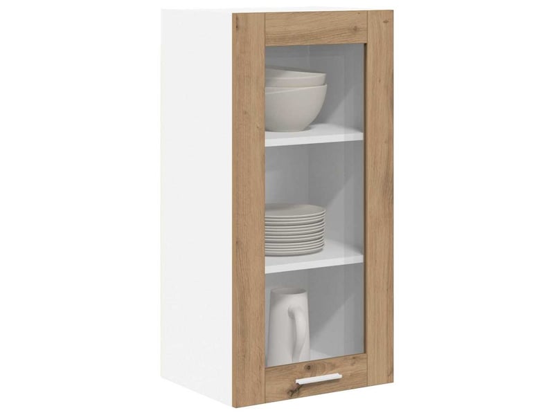  Meuble de rangement, armoire suspendue 2 pcs chêne artisanal bois d'ingénierie shl9427  - Conforama C