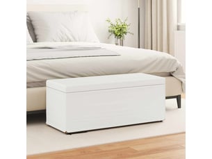 Tabouret de salon blanc 101x41x40 cm