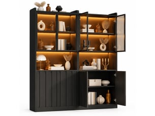 Vitrine coloris noir  HAUSS SPOLE  - 160 cmx200 cm