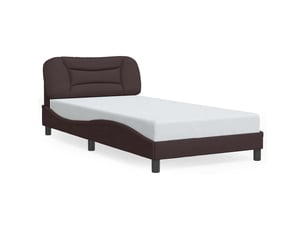 Lit simple 100x200 cm    coloris marron