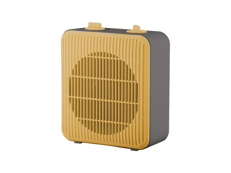  Chauffage soufflant ABRILA Pegasus 2000 W orange et gris, 2 puissances, thermostat réglable, 2 modes et protection contre la surchauffe 252022004 - Conforama A