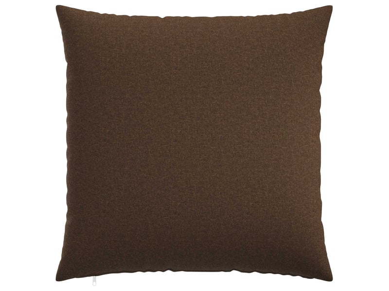  Lot de 6 housses de coussin heerlen marron 80 x 80 cm tissu cf49689  - Conforama A