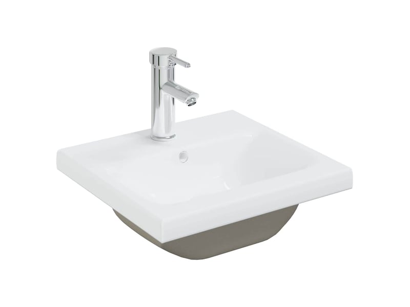 Meuble de lavabo de salle de bain, armoire de bain chêne noir 41 x 39 x 62 cm cf65520 - Conforama E