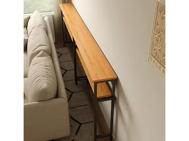  Console mezzanine pour table d'appoint de canapé, étagère pour le salon 80x20x102 [console1]  - Conforama E