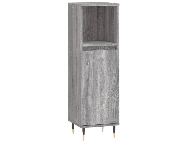 Ensemble d'armoires de salle de bain 3 pcs sonoma gris cf63014 - Conforama C