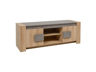 Meuble tv coloris marron 155 cm ALTOBUY AZYA