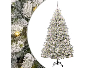 Sapin de noël - arbre de noël artificiel 180 cm 300 led blanc chaud
