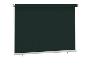 Store enrouleur, store roulant d'extérieur 205 (l) x 140 (h) cm vert foncé hdpe cf47378