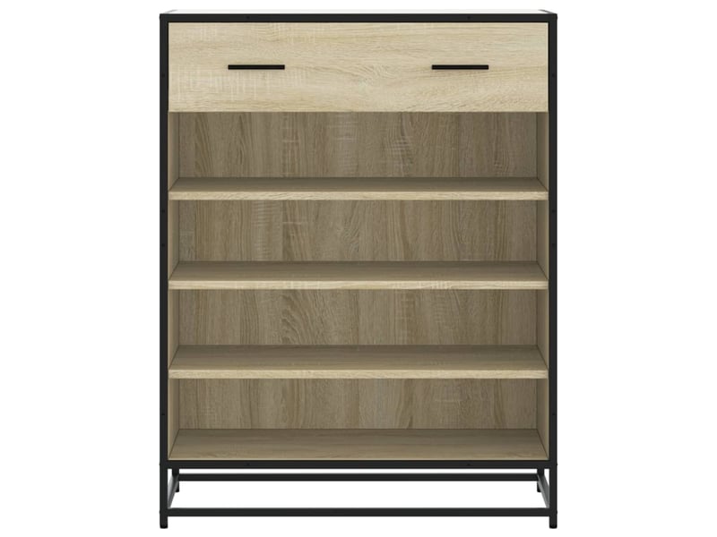  Meuble à chaussure, armoire à chaussures chêne sonoma bois d'ingénierie et métal shl7581  - Conforama D