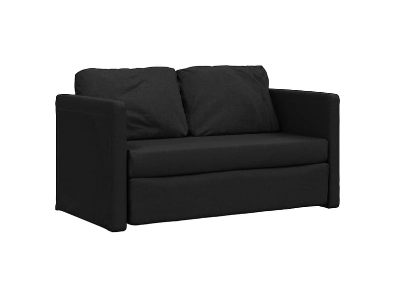 Canapé-lit 2 en 1 noir 112x174x55 cm tissu - Conforama A