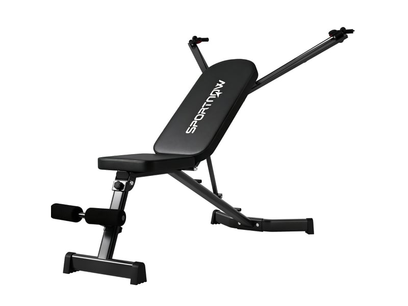  Banc de musculation pliable 135x130x107 cm réglable métal noir  - Conforama A
