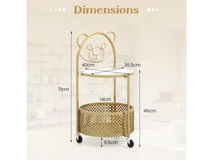 Table basse coloris jaune <strong>GIANTEX</strong> <strong></strong>