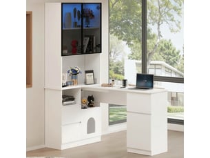 Bureau enfant 120 cm coloris blanc