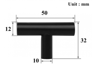 Jeu de 4 poignées en acier inoxydable noir pour portes de placards, boutons vintage pour tiroirs avec vis pour la décoration de la maison