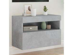 Meuble tv coloris gris 60 cm <strong></strong> <strong></strong>