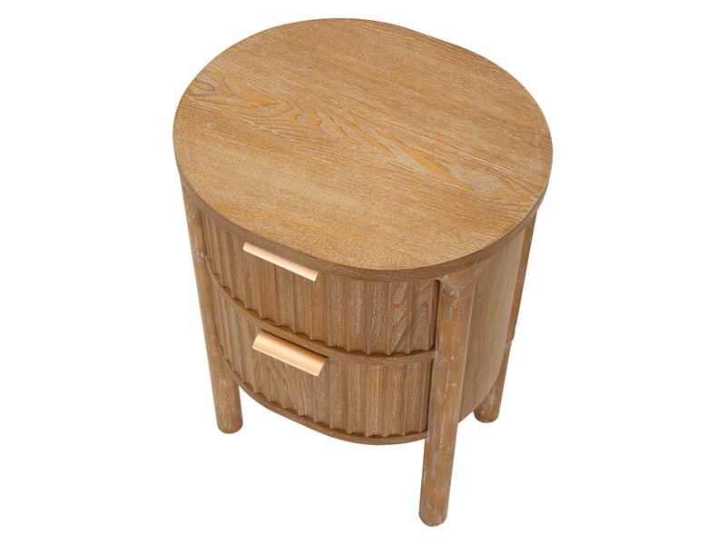  Commode falile, 2 tiroirs, 38x35x52h cm marron cerise Falile - Conforama E