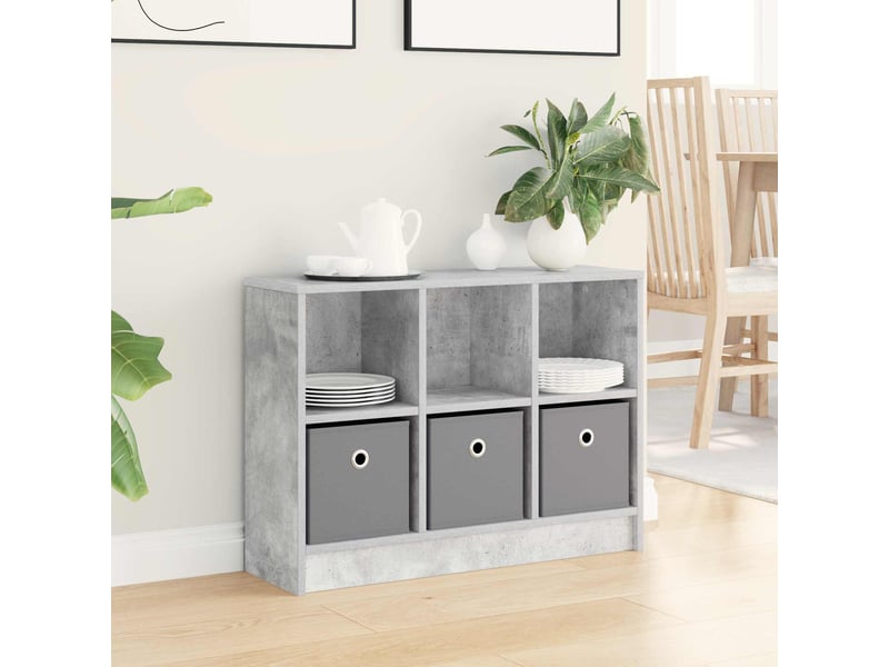 Buffet - bahut - meuble de rangement gris béton 73,5 x 22,5 x 53,5 cm  - Conforama B