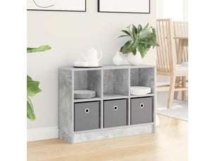 Buffet - bahut - meuble de rangement gris béton 73,5 x 22,5 x 53,5 cm