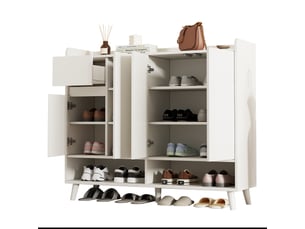 Meuble à chaussures 12 paire(s) LPOSPI coloris blanc