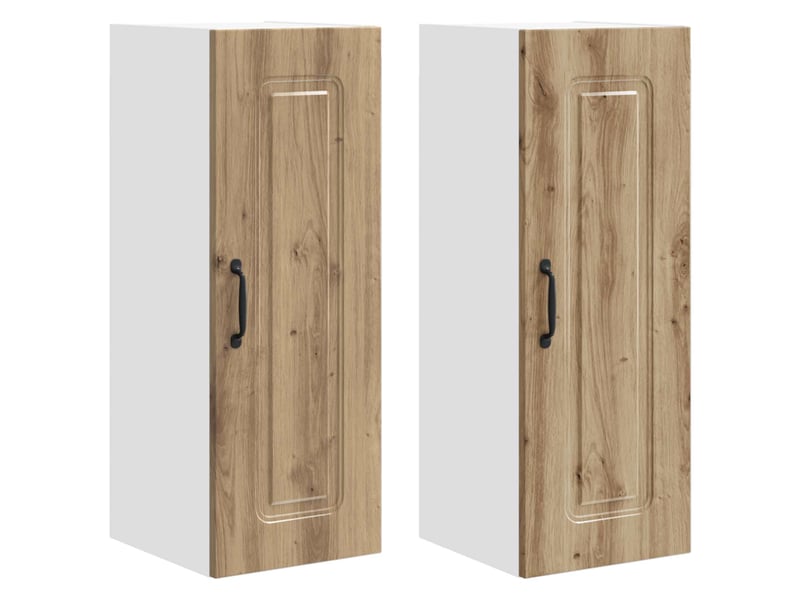 Meuble mural de cuisine | armoire de cuisine 2 pcs chêne artisanal shl859 - Conforama A