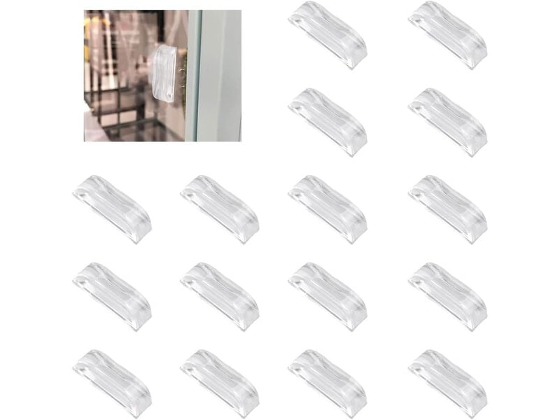  Paquet de 16 mini boutons adhésifs carrés en acrylique, poignées en cristal brillant pour boîtes cadeaux et meubles  - Conforama C