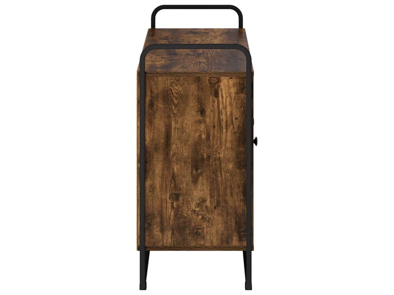  Buffet salon, buffet de rangement chêne fumé 102x35x75 cm bois d'ingénierie shl52763  - Conforama E