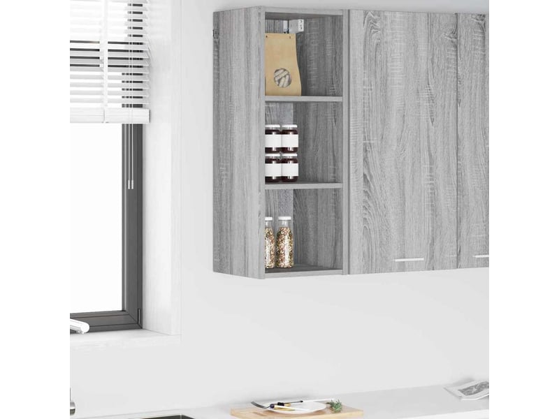  Meuble de rangement, armoire suspendue gris sonoma 30x29,5x80cm  - Conforama B