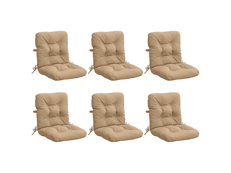 Lot de 6 coussins de chaise à dossier haut vianen cf59402 - Conforama A
