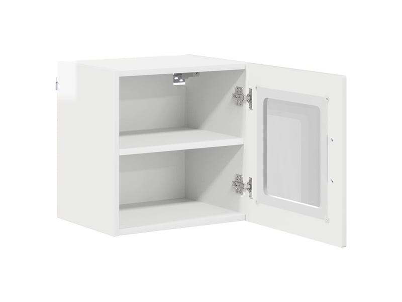 Meuble mural de cuisine | armoire de cuisine blanc brillant 40x31x40cm shl6849 - Conforama E