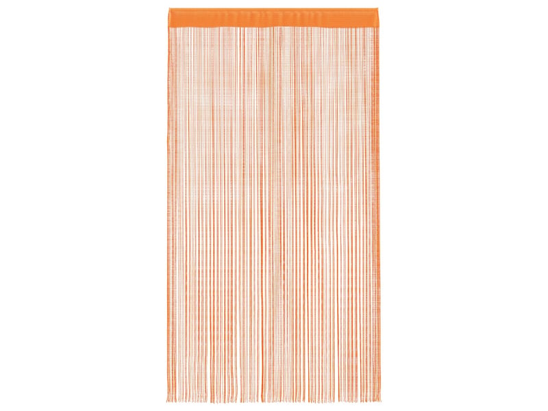  Lot de 2 rideaux en fils, rideau de porte 140 x 250 cm orange cf43849  - Conforama D