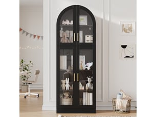Vitrine coloris noir  PEXCHO  - 60 cmx165 cm