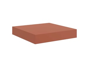 Étagère flottante, étagère suspendue montage mural rouge 23 x 23,5 x 3,8 cm cf42569