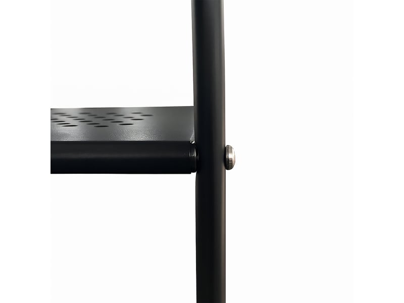  Portant moderne pour entrée et chambre 150 x 100 x 39 cm avec 5 tablettes pratiques en métal noir 13_0018564  - Conforama C