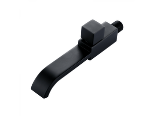 Robinet de salle de bain mural moderne en laiton g12 pour lavabo de cuisine, salle de bain, noir mat