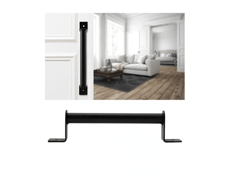  Poignée de porte coulissante en acier au carbone noir antique pour chambre à coucher, bureau, salle de bain et toilettes.  - Conforama C