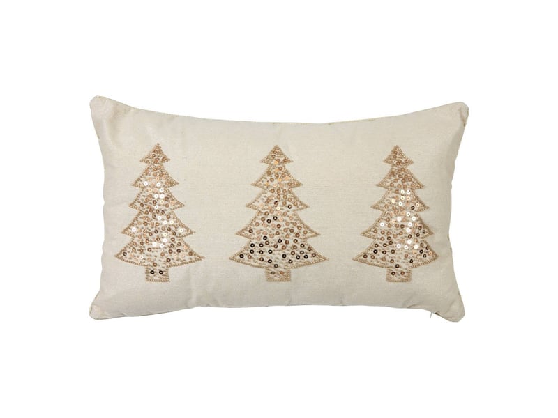  Coussin de noël brodé sapin 50 x 30 cm  - Conforama A