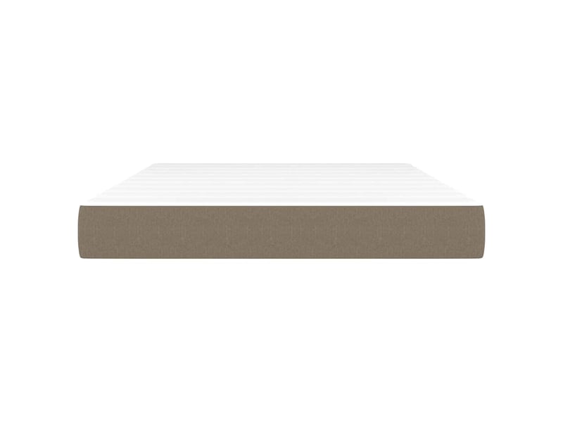  Matelas de lit à ressorts ensachés fermeté moyenne taupe 140x200x20 cm tissu  - Conforama D