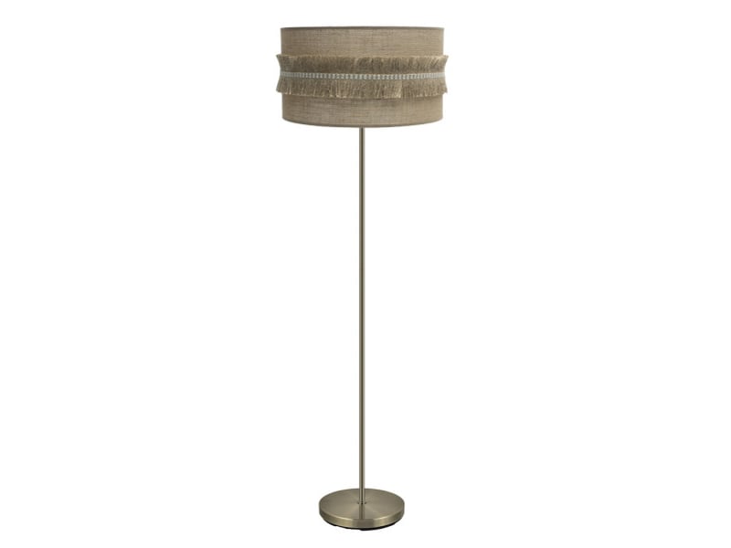  Fabrilamp kala lampadaire textile sac naturel et brun, 1 x e27, h 164 cm, ø 40 cm 186741014 - Conforama A