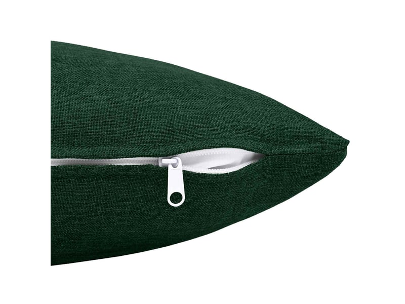  Lot de 6 coussins avec oreiller, coussins décoratifs heerlen vert foncé tissu cf50770  - Conforama D