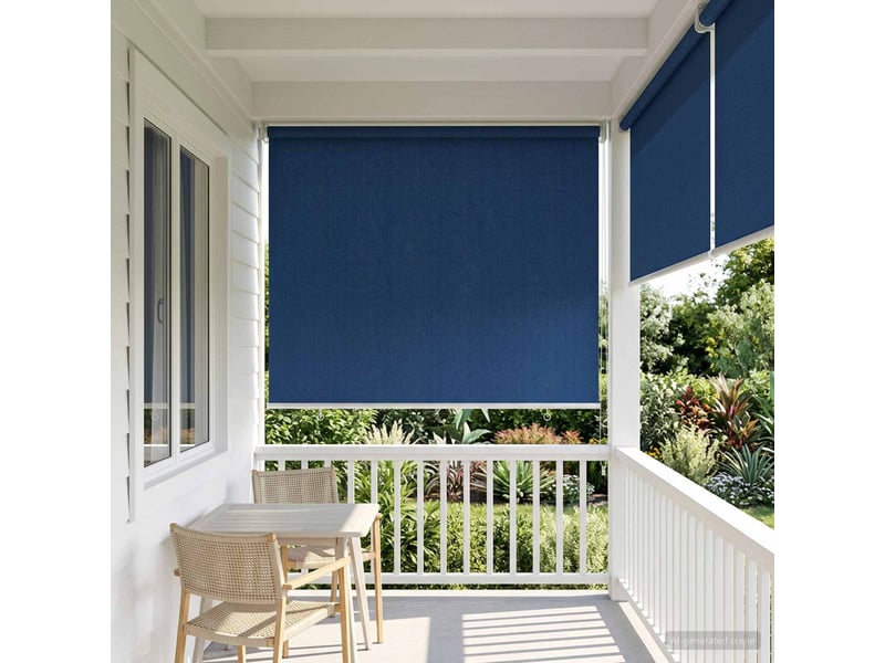  Store enrouleur extérieur, store à rouleau à 90% de blocage uv bleu 80 x 140 cm cf45199  - Conforama C