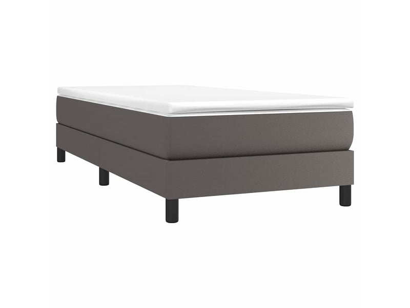  Lit simple- lit adulte -  cadre de lit à lattes gris 100x200 cm similicuir  - Conforama B
