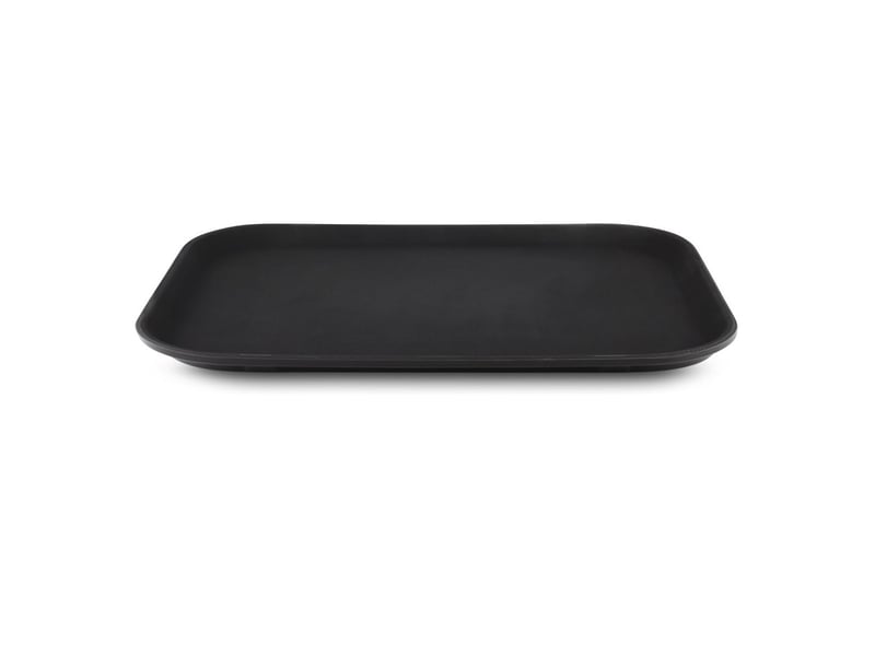  Plateau alimentaire antidérapant en acier, rectangulaire, 40 x 30 cm  - Conforama A