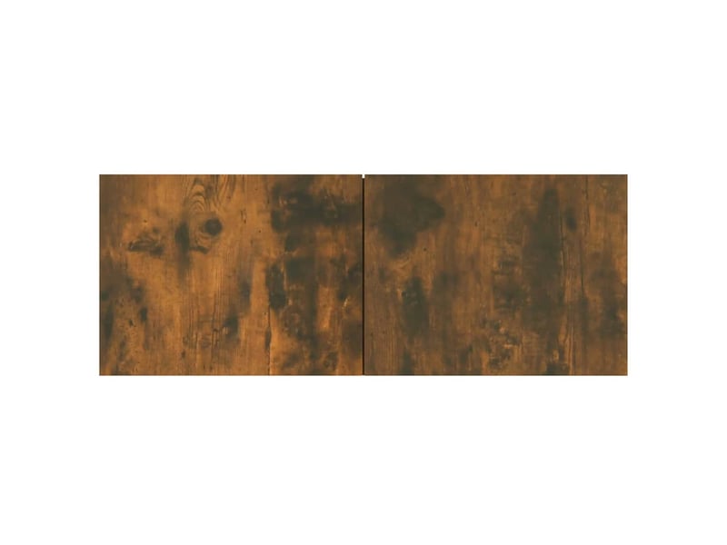  Lot de 2 meuble tv bas salon chêne fumé 80x30x30 cm bois d'ingénierie  - Conforama D